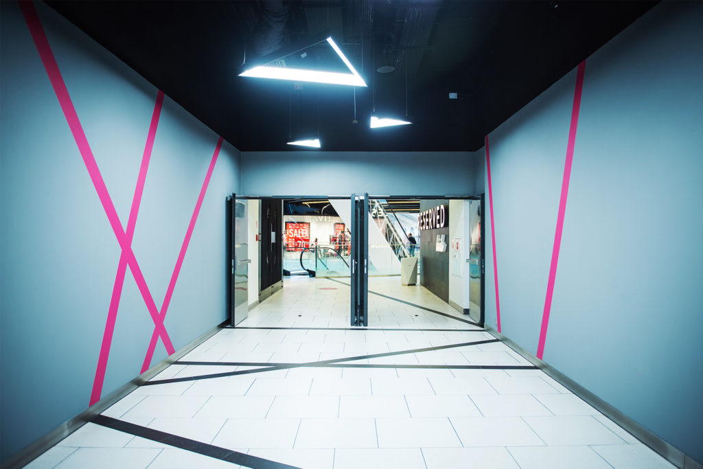 Wayfinding system in Galeria Katowice mall