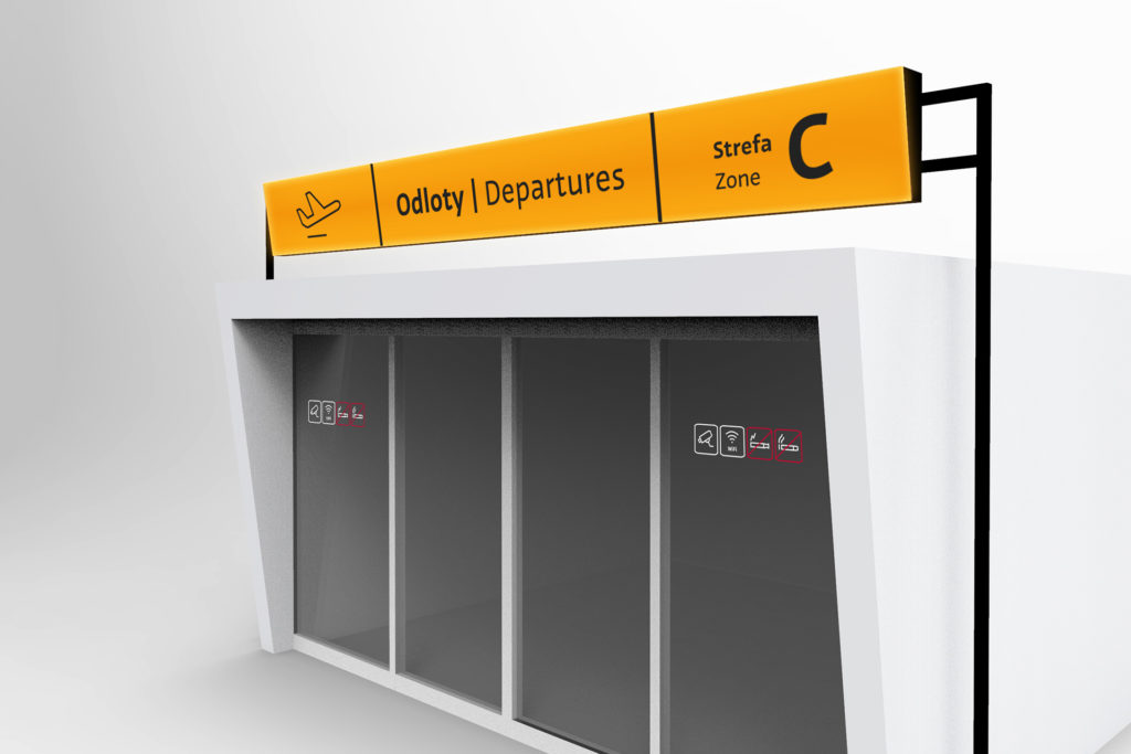 Wayfinding system for Chopin Airport in Warsaw