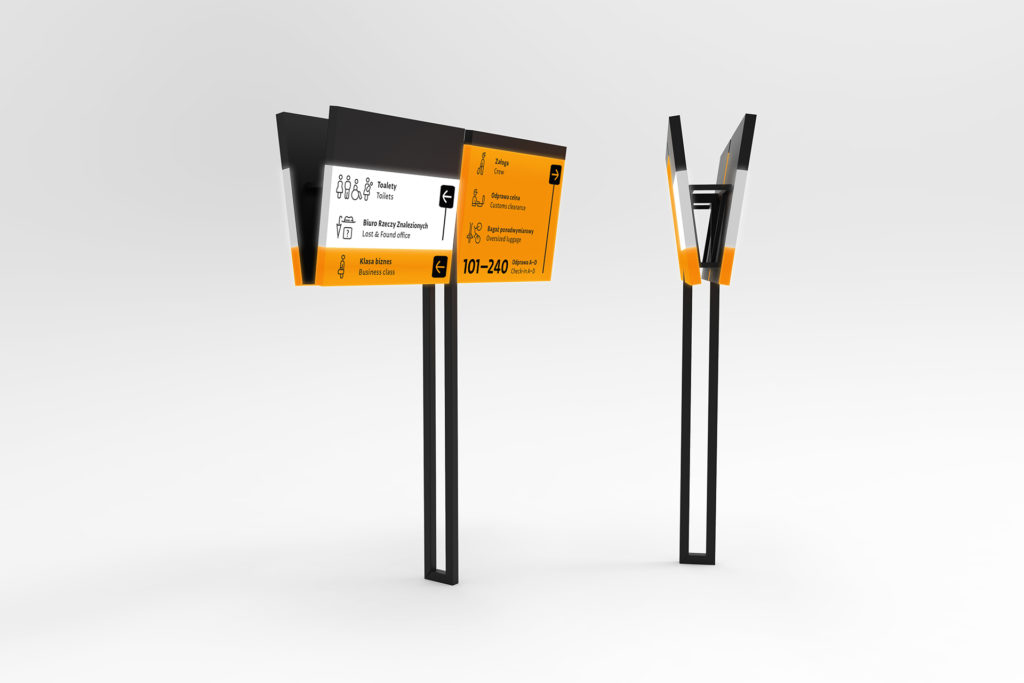 Wayfinding system for Chopin Airport in Warsaw