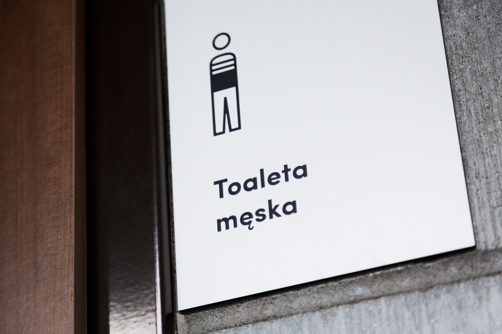 Wayfinding system with illustration icons for Media Library in Tychy