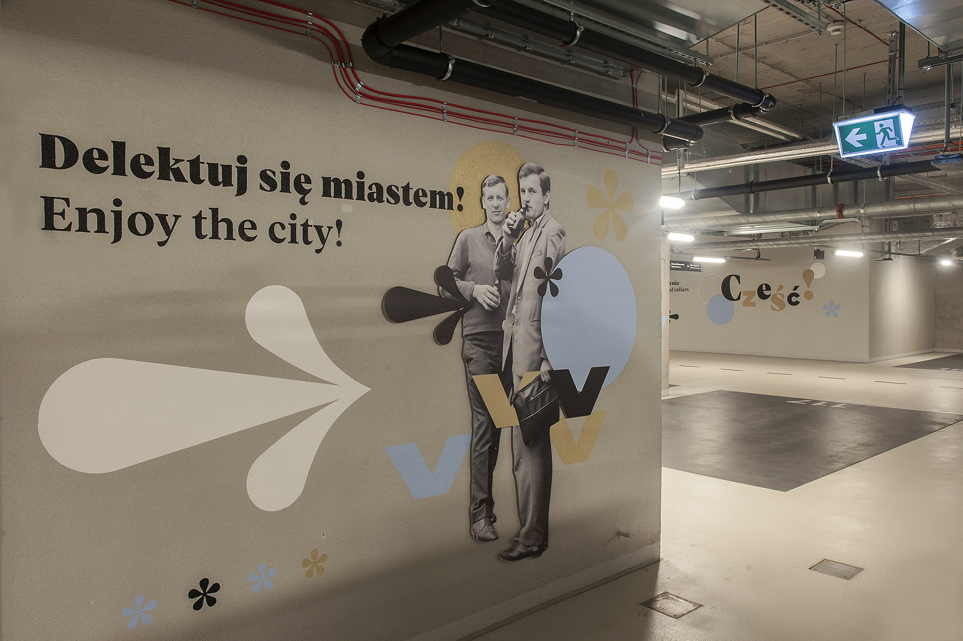 Wayfinding system & environmental graphics in Warsaw Breweries