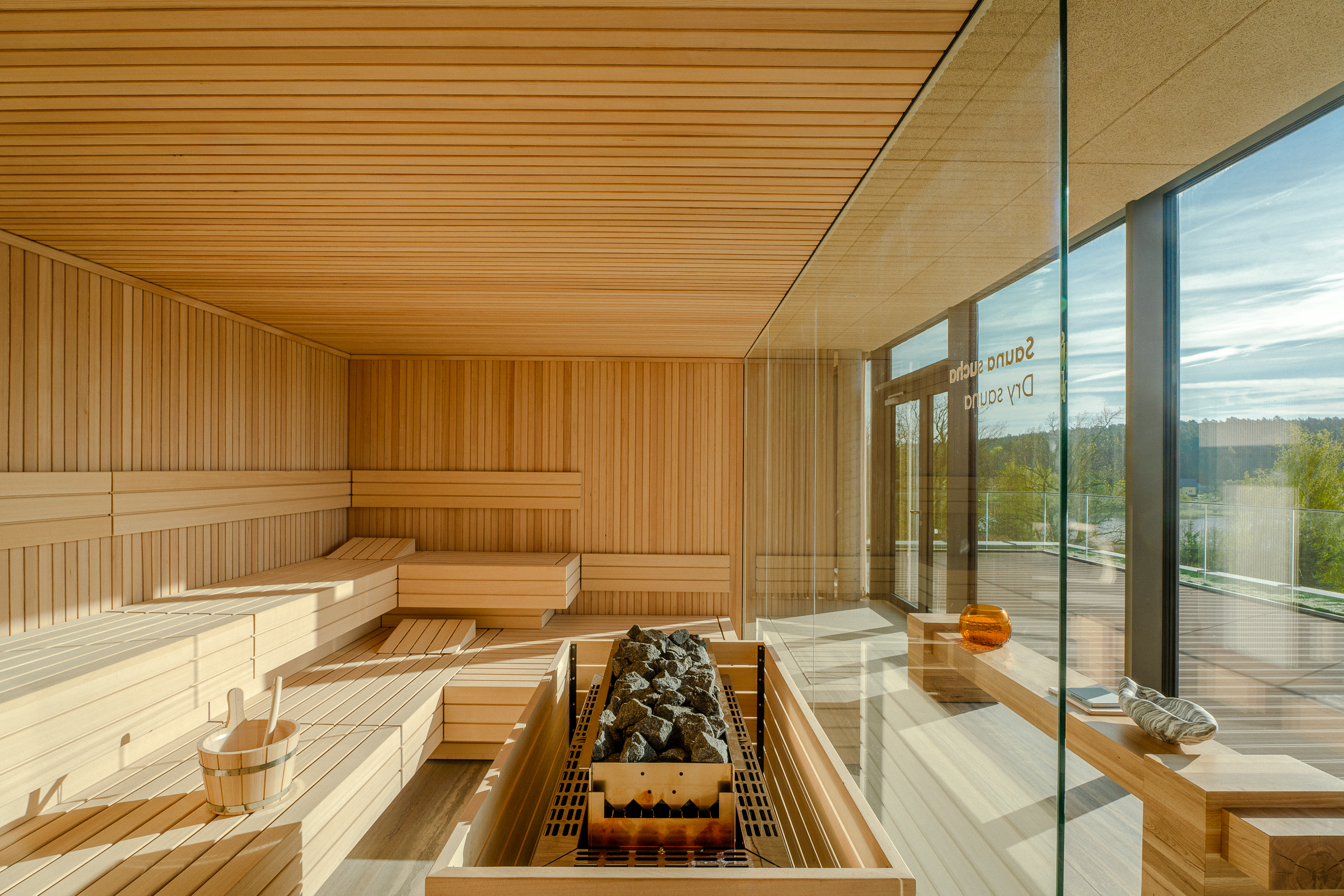 Sauna in Hotel Glar