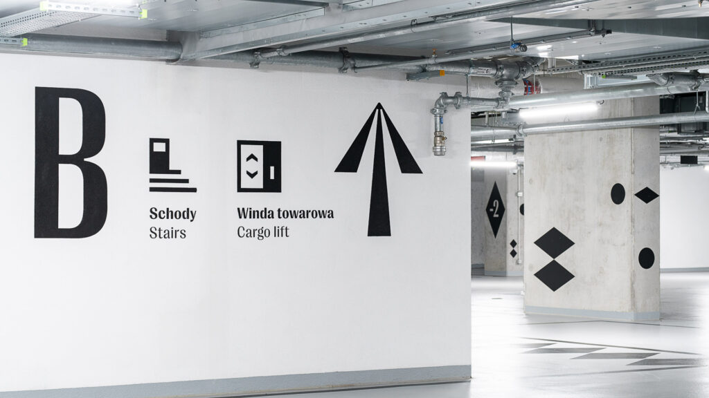 Directional Information in the parking Lakeside in Warsaw