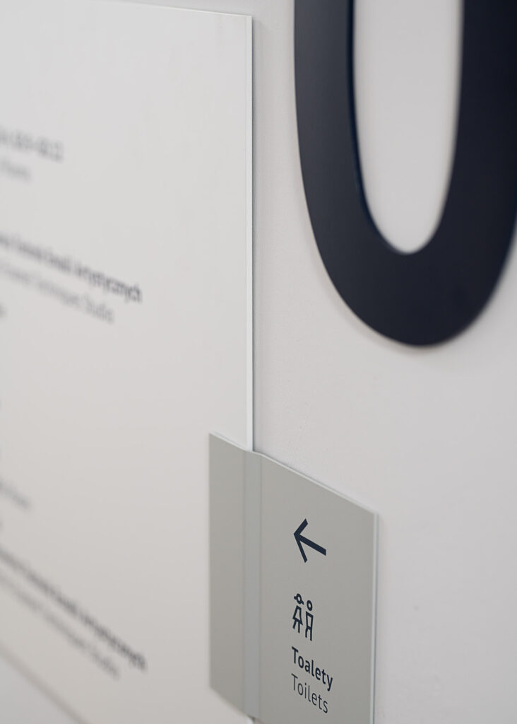 Signage system for University of Silesia