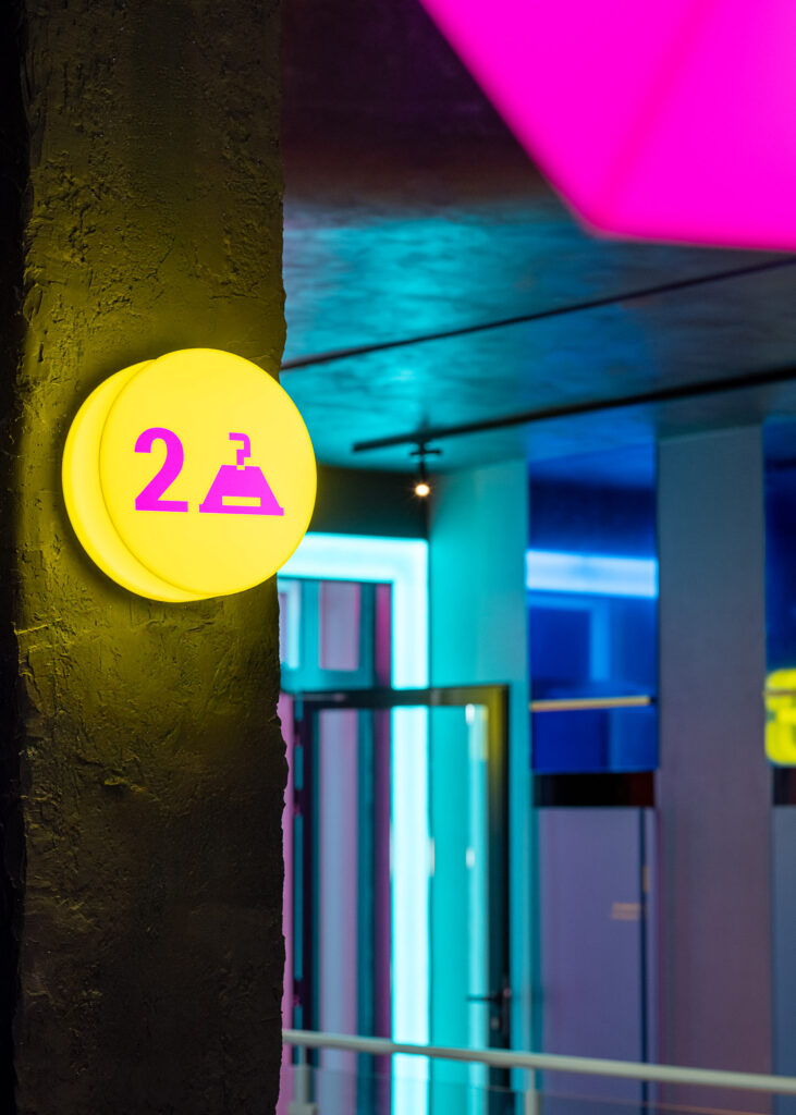Cloakroom signage