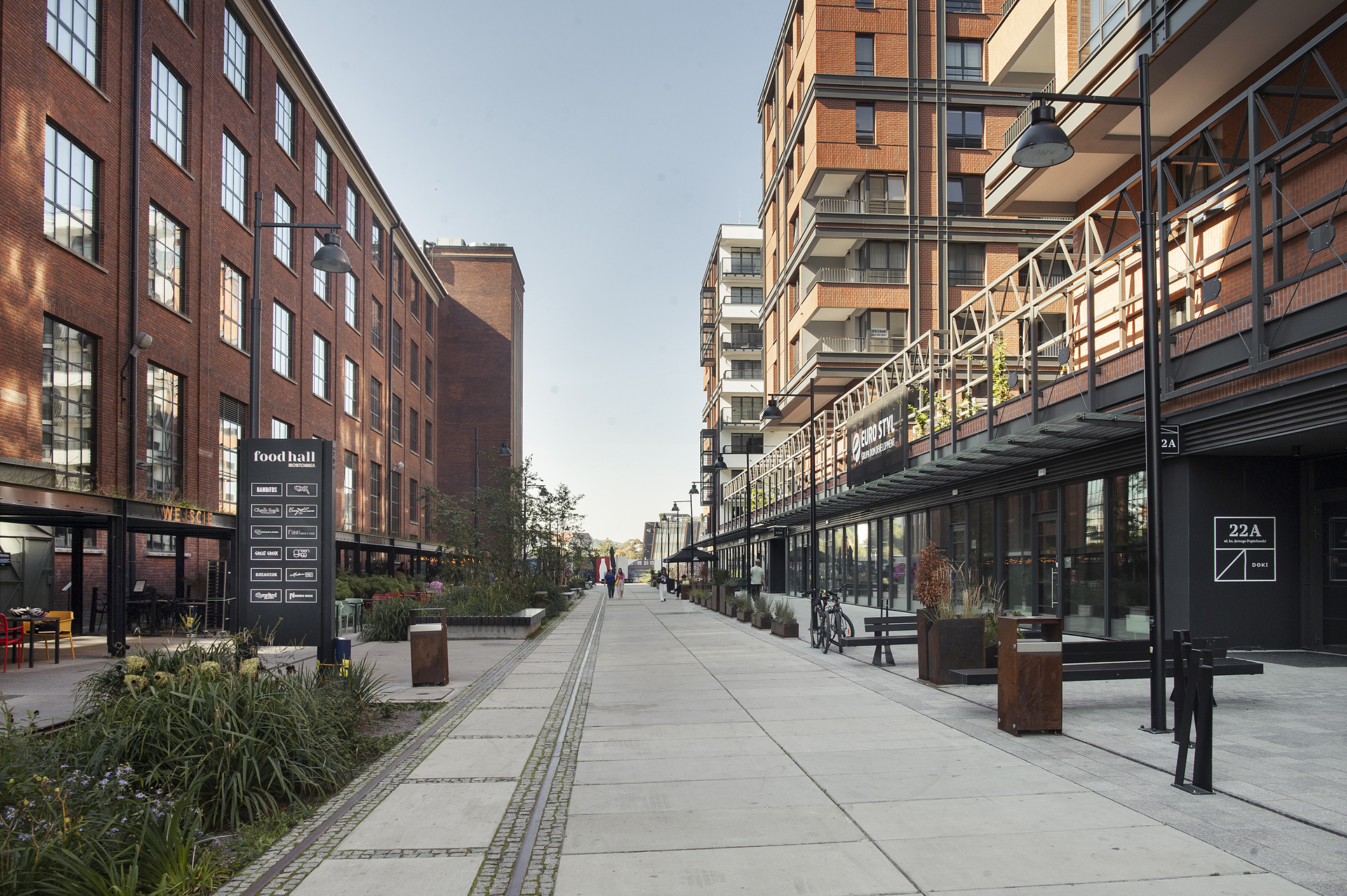 Wayfinding system for the post-shipyard place DOKI in Gdansk