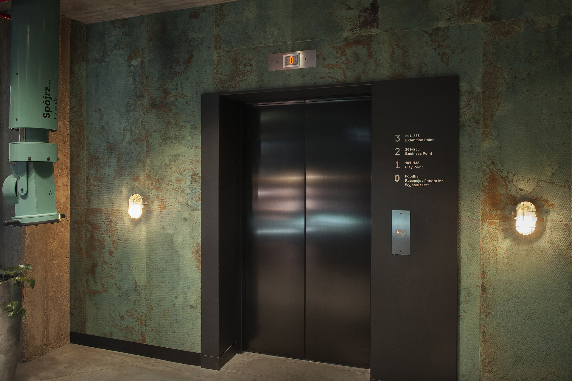 Information near the lift