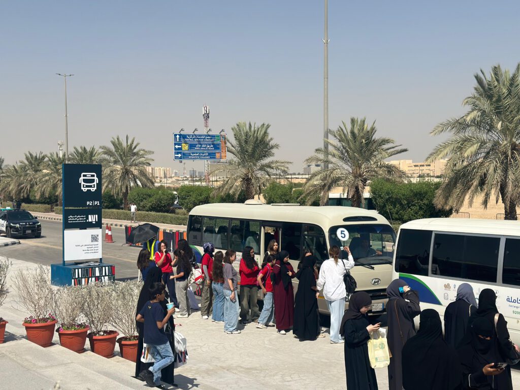 Wayfinding system International Book Fair Saudi Arabia road signage