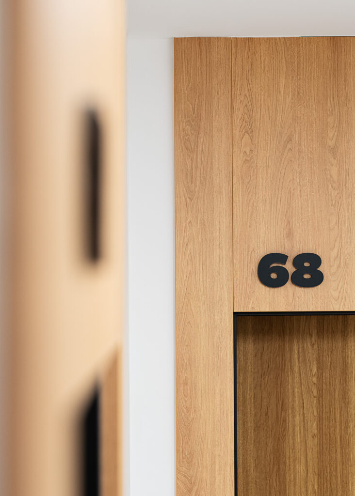 ATAL SKY+ Katowice residential wayfinding apartment number