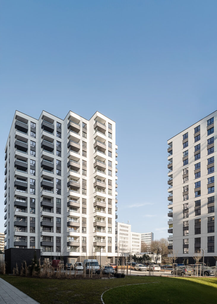 ATAL SKY+ Katowice residential wayfinding