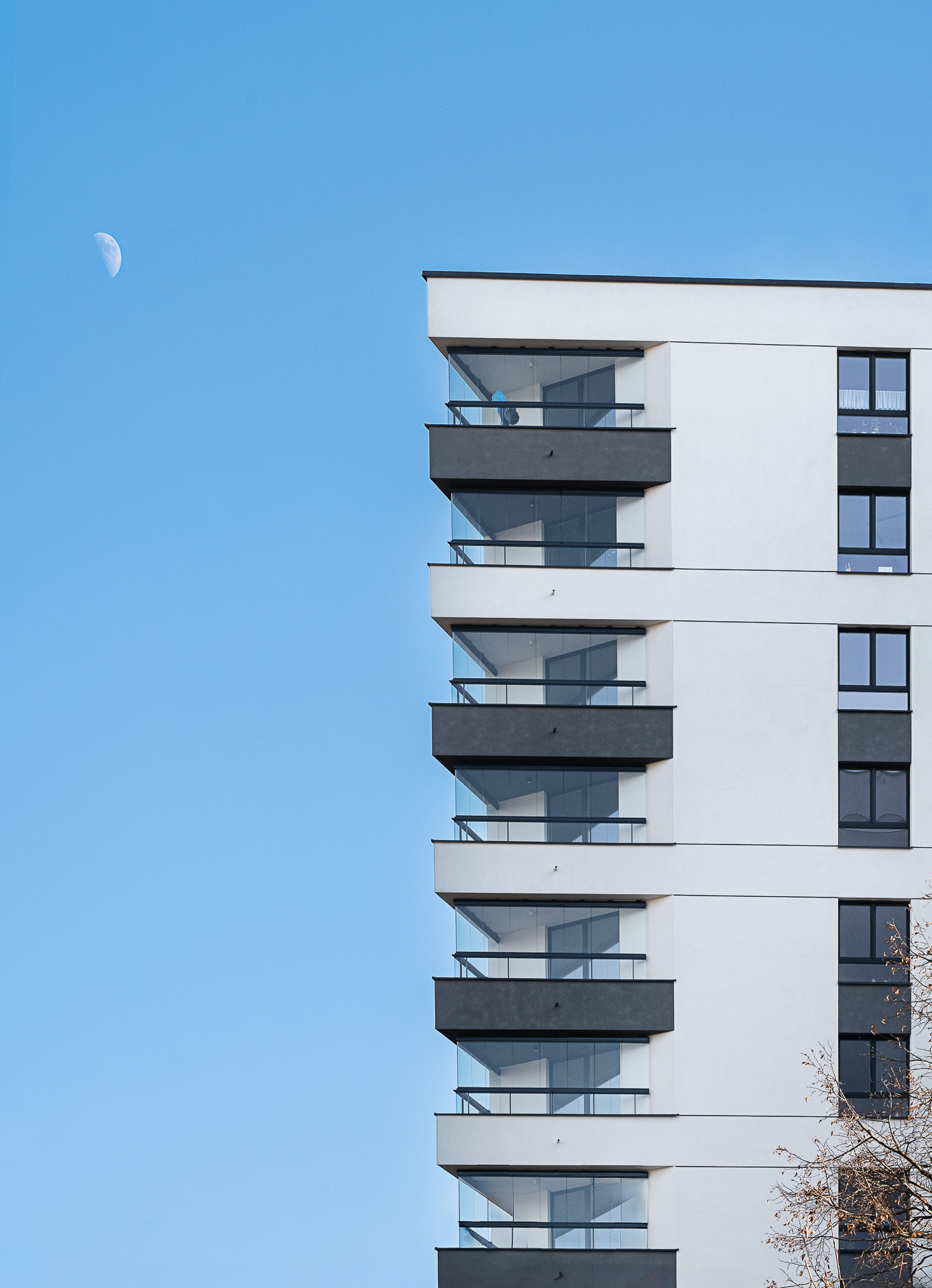 ATAL SKY+ Katowice residential wayfinding architecture