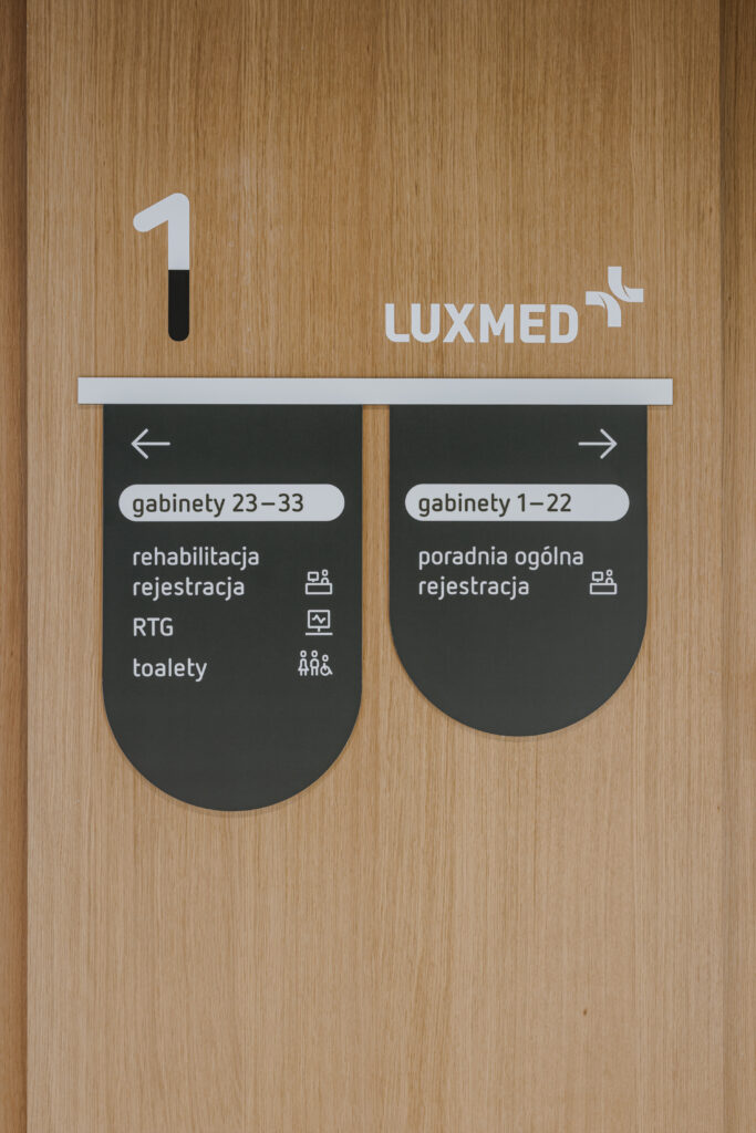 LUX MED new wayfinding standard directional information
