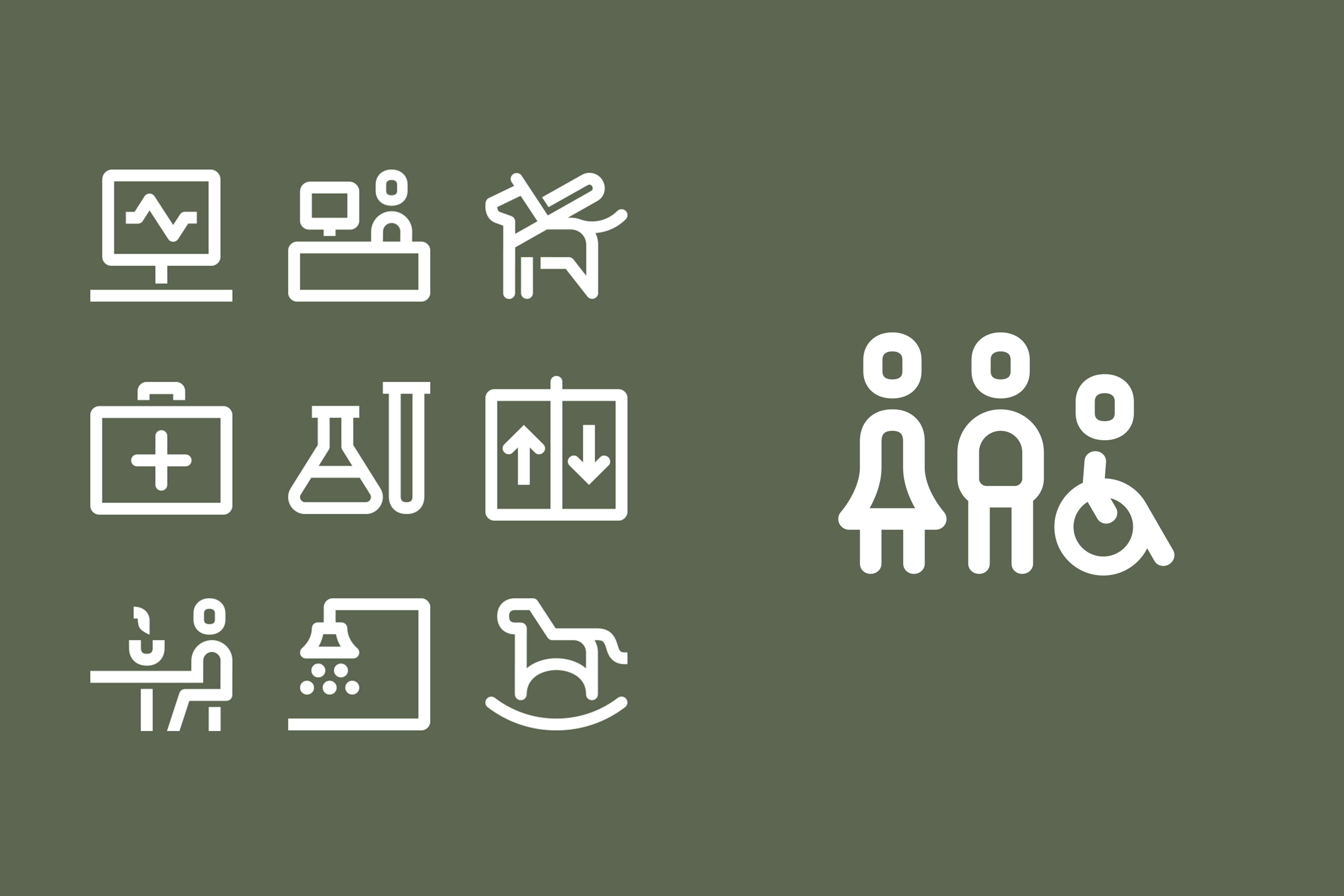 LUX MED new wayfinding standard pictogram design