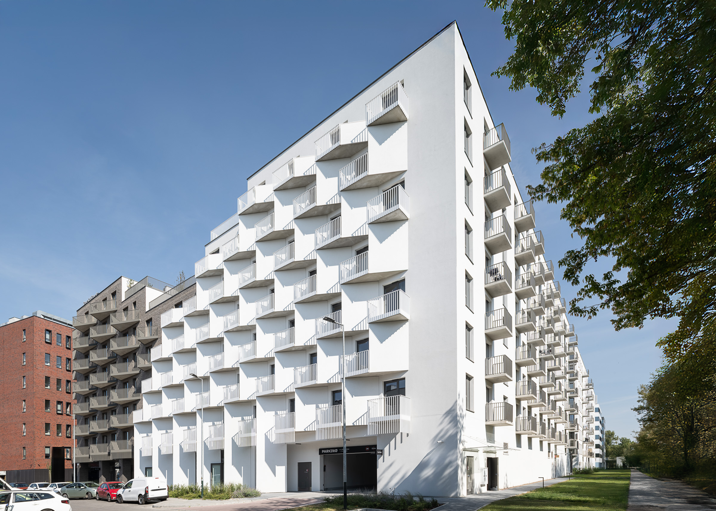 Wayfinding system residential building