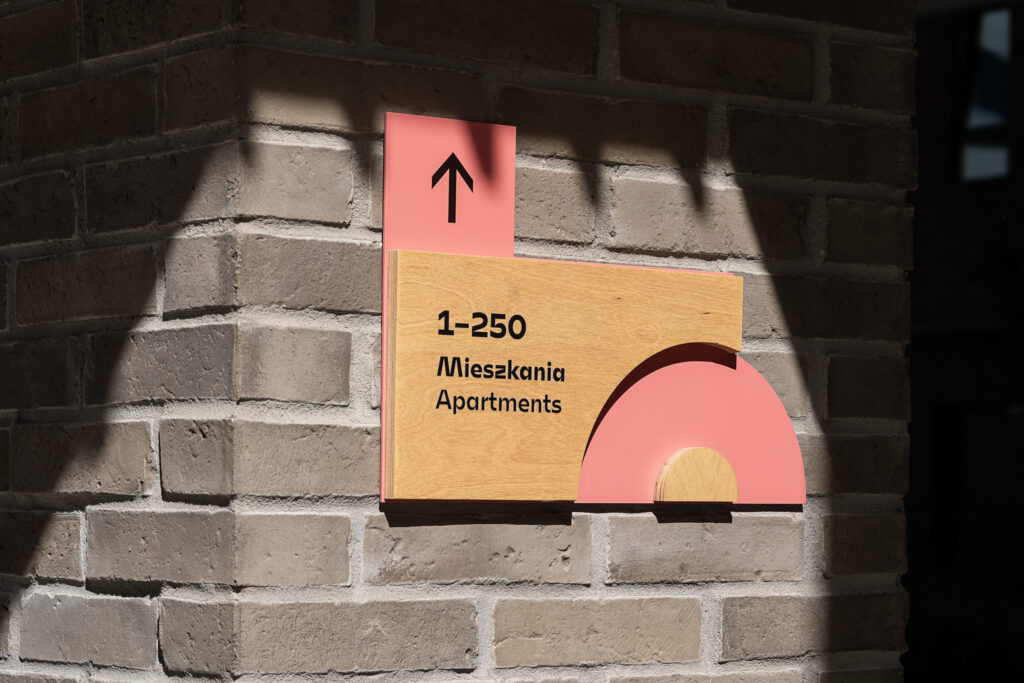 Wayfinding system residential building carrier