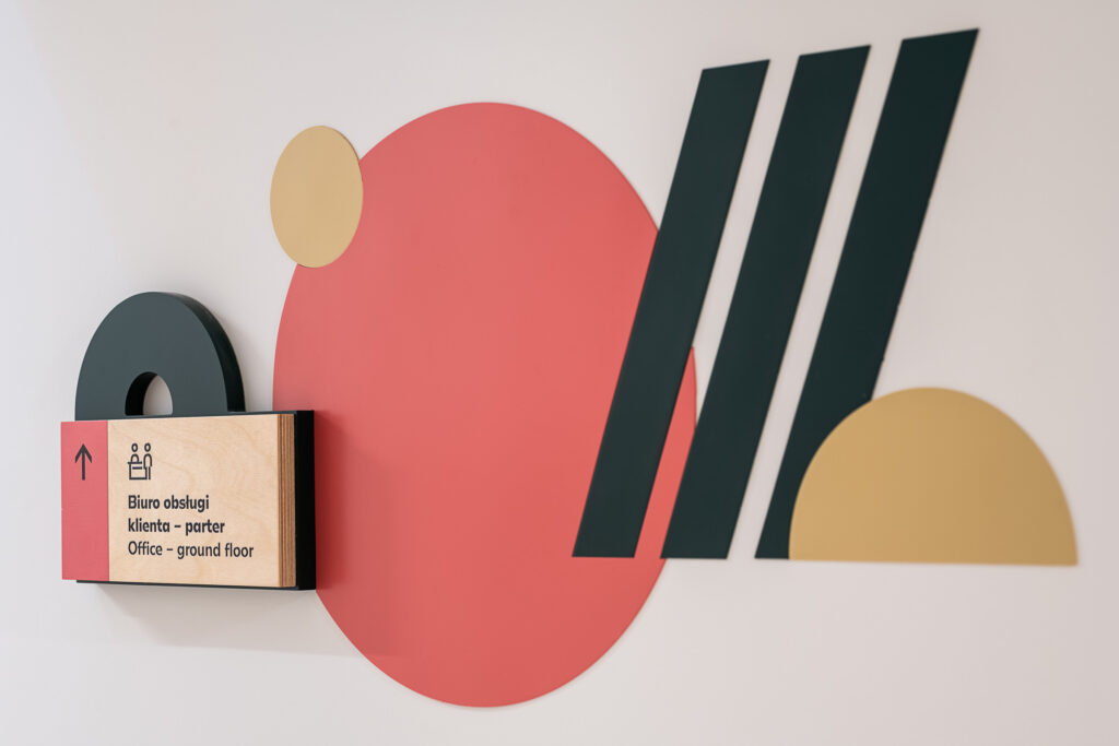 Wayfinding system residential building environmental design