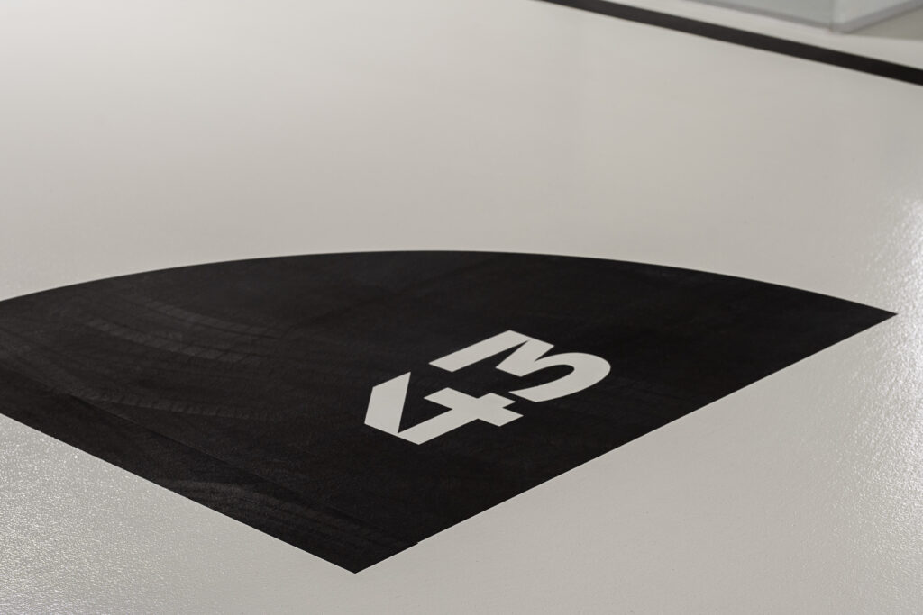 Wayfinding system residential building parking spot number