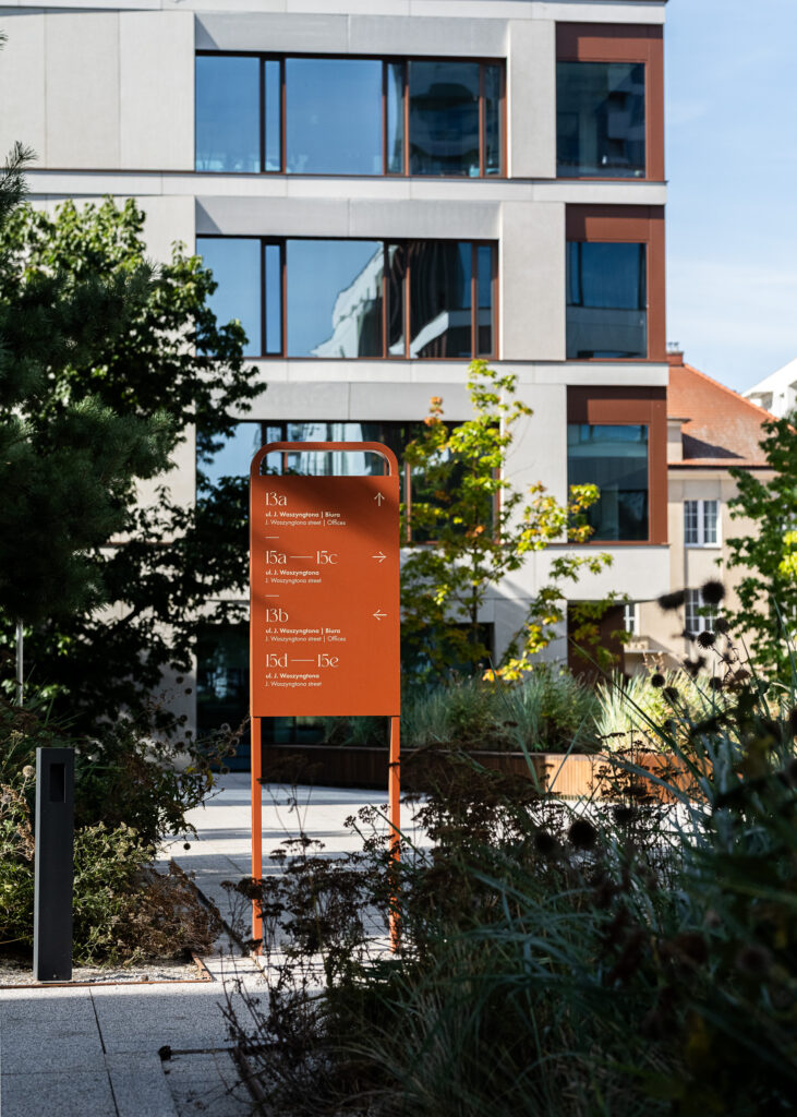 Vastint Waterfront in Gdynia informacja kierunkowa wayfinding