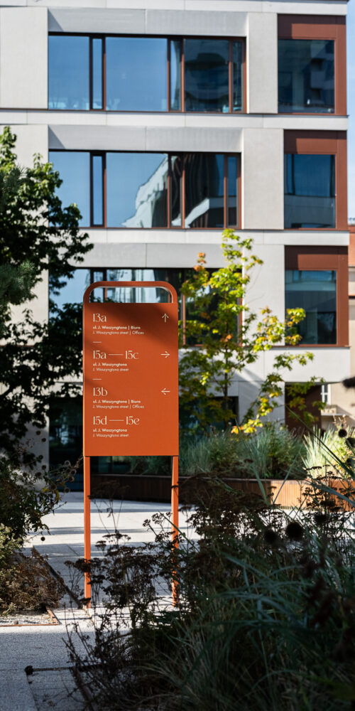 Vastint Waterfront in Gdynia directional totem signage