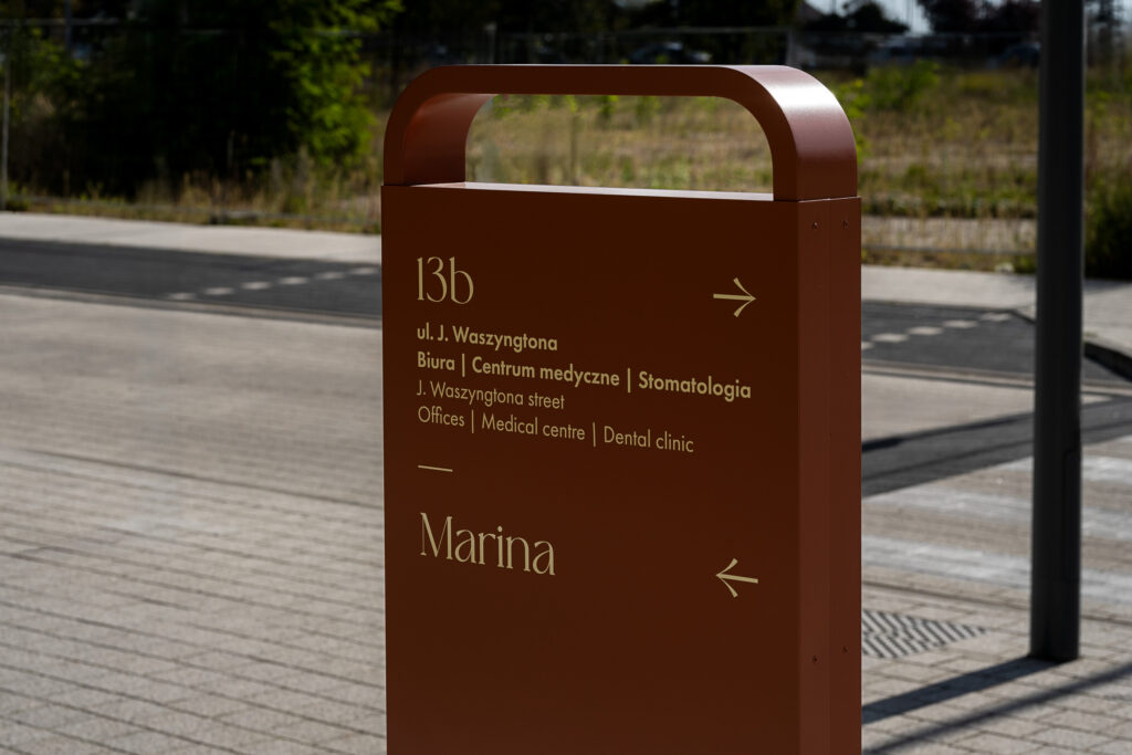 Vastint Waterfront in Gdynia oznakowanie przestrzeni mieszkalnej