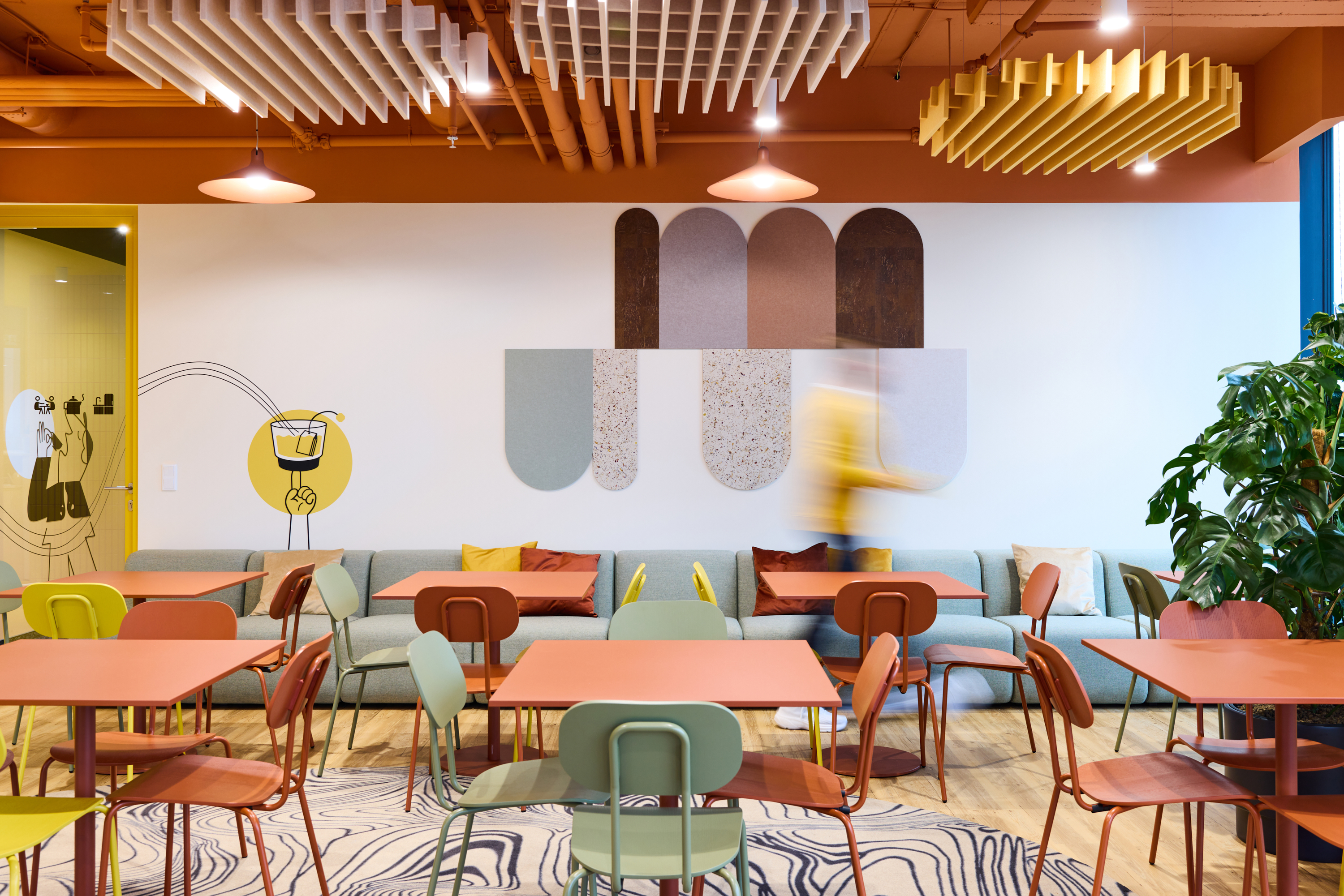 LIPTON Teas and Infusions Global HUB office wayfinding system