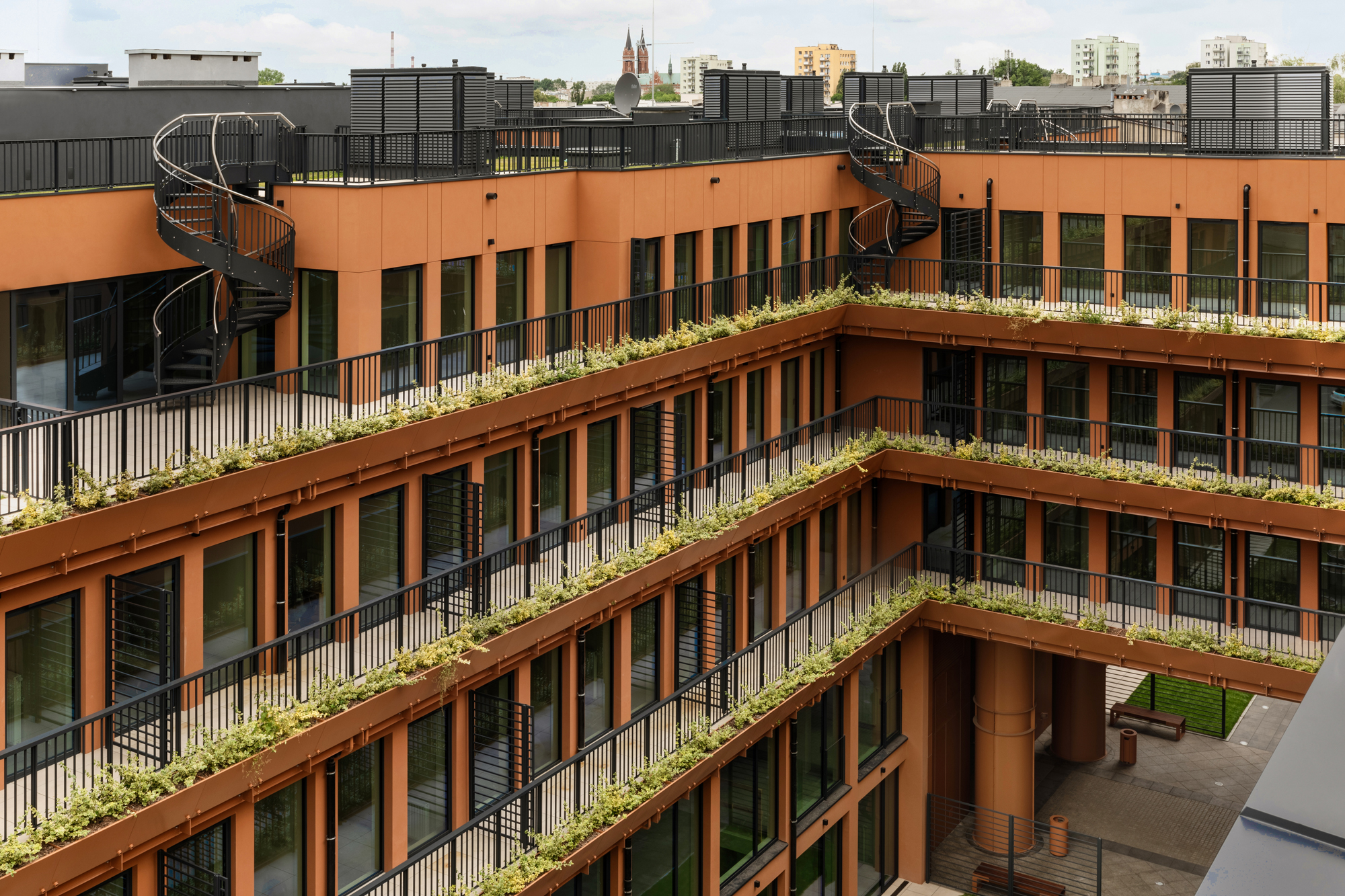 Słoneczne Tarasy w Łodzi architektura