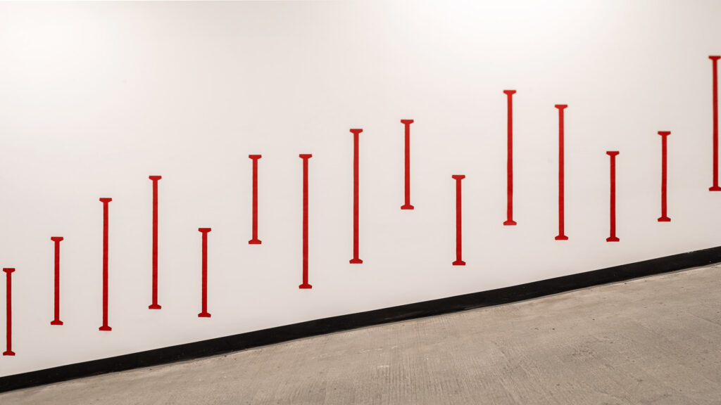 Doki Living Gdansk residential building pattern maker in the wayfinding