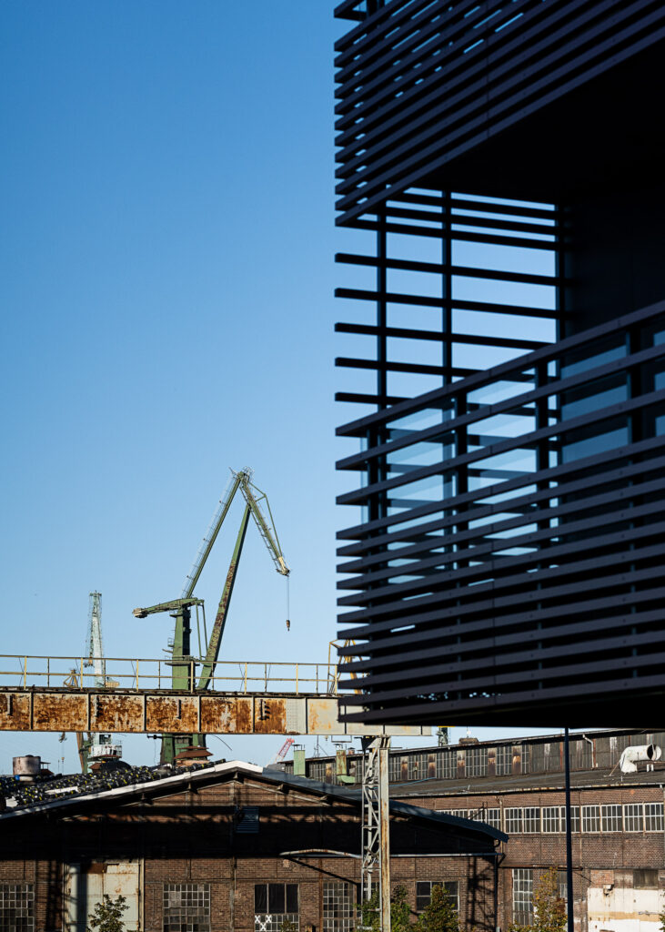 Doki Living Gdansk residential building architecture detail