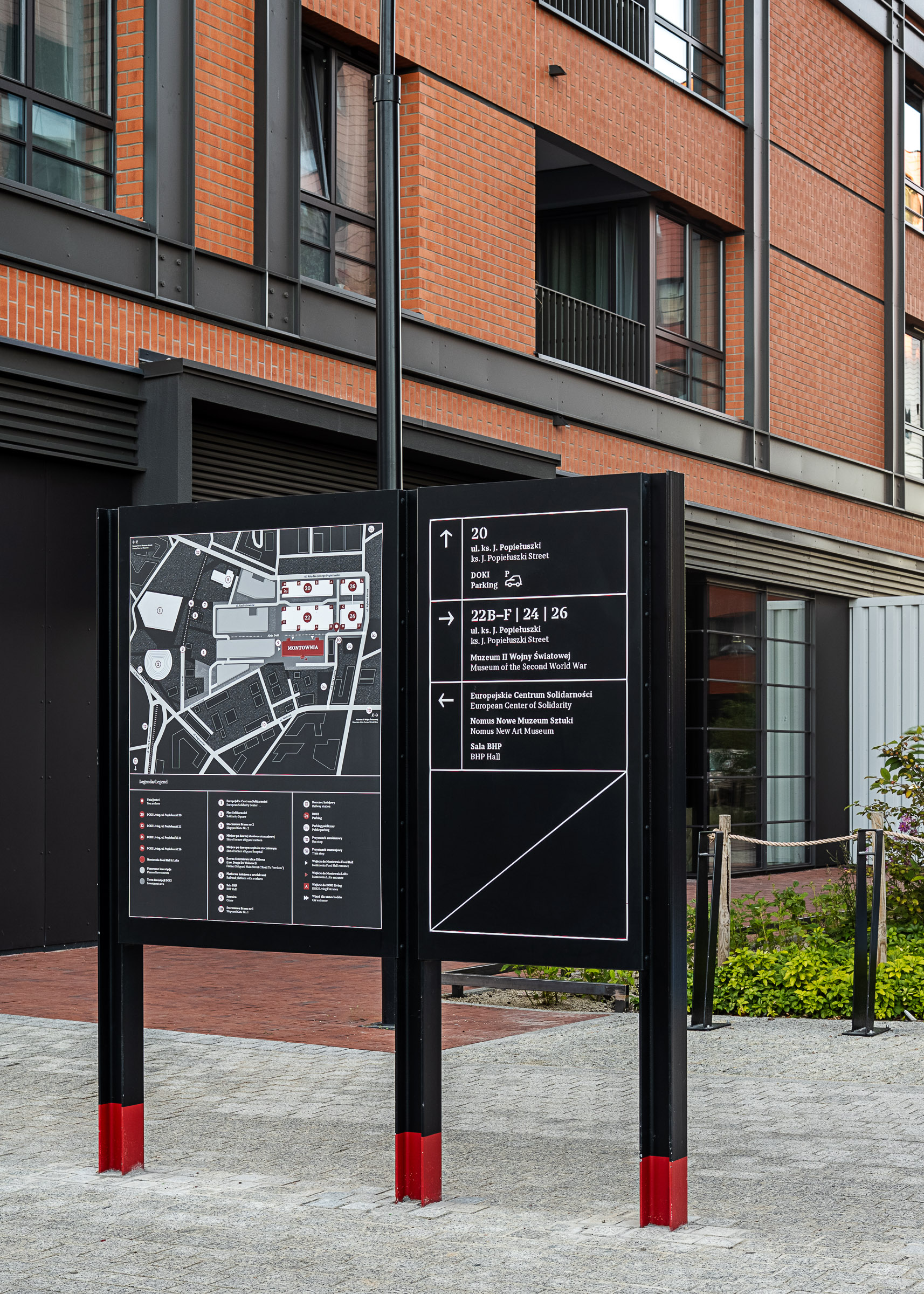 Doki Living II Gdańsk projekt mapy