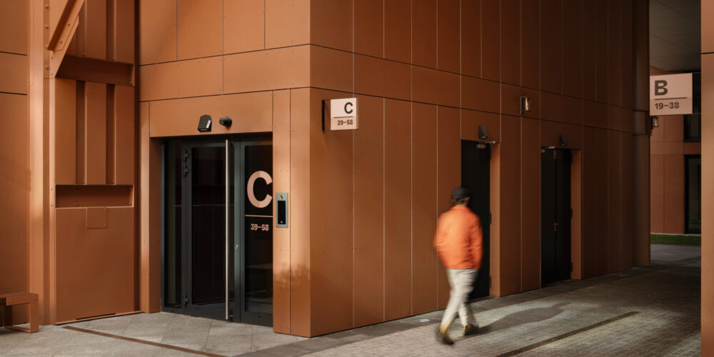 Słoneczne Tarasy Lodz wayfinding system