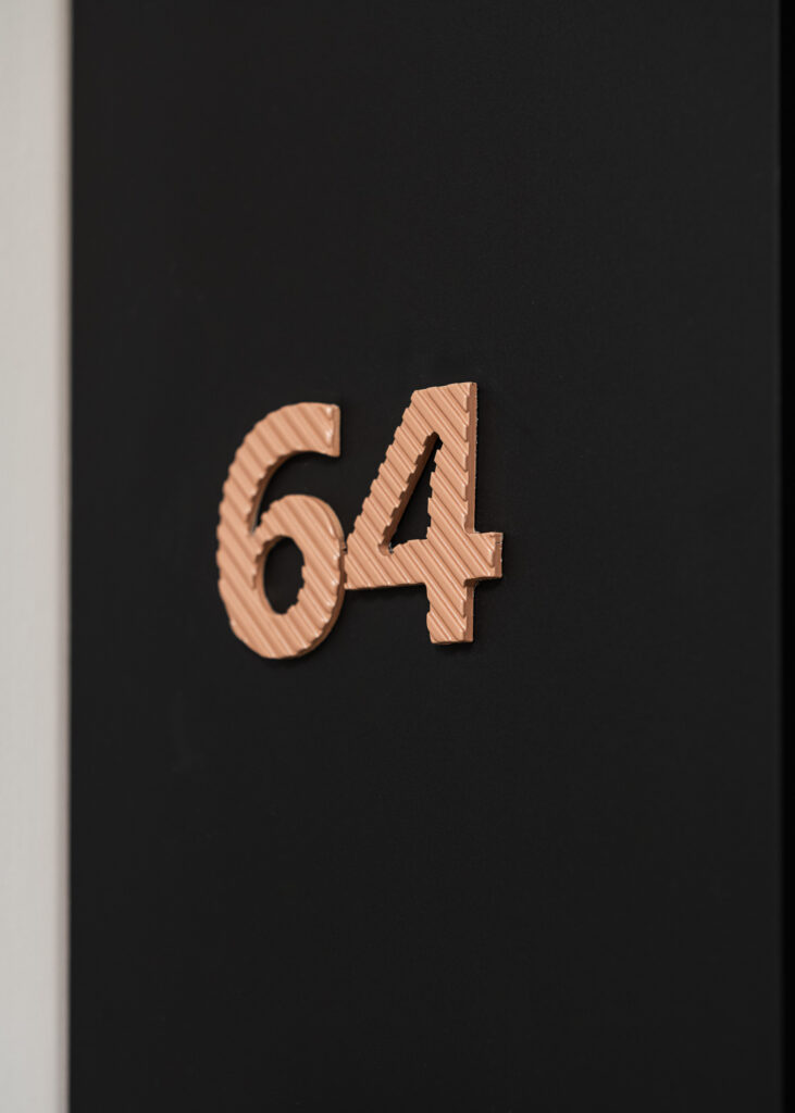 Słoneczne Tarasy w Łodzi oznakowanie mieszkania numer