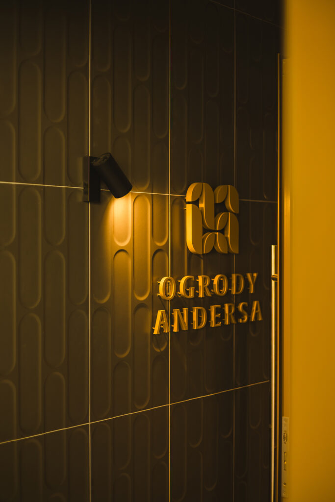 Ogrody Andersa Gliwice system informacji wizualnej