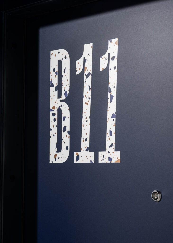 Typografia lastriko, numer mieszkania